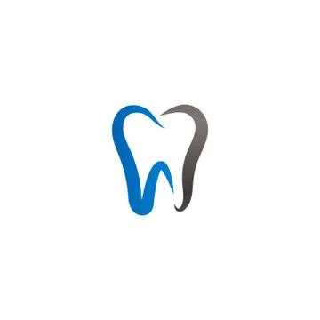 Simple tooth logo icon design template vector Illustrazione stock