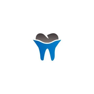 Simple tooth logo icon design template vector Stock Illustration