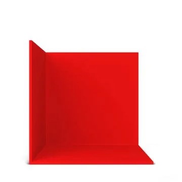 Simple trade show booth. Square corner Illustrazione stock