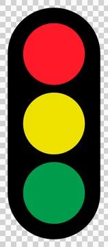 Simple traffic light icon, vertical position, green, yellow and red light Illustration