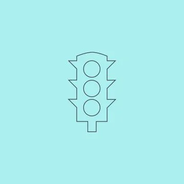 Simple Traffic light Stock Illustration