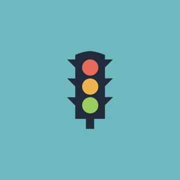 Simple Traffic light Stock Illustration