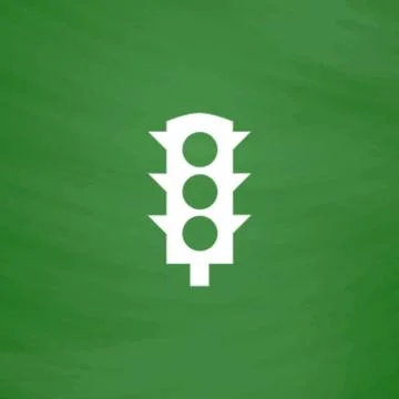 Simple Traffic light Stock Illustration