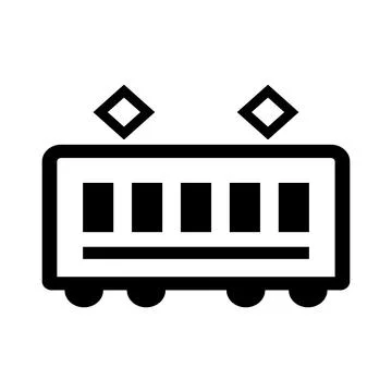 Simple train icon. Stock Illustration
