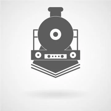 Simple train icon, vector Stock Illustration