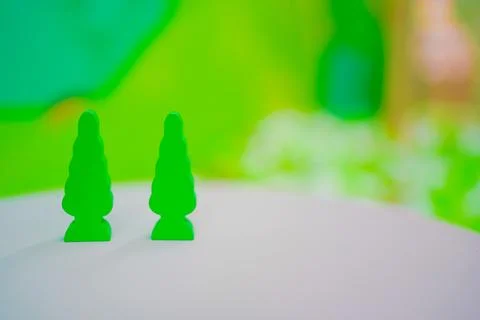 Simple tree game piece Stock Photos
