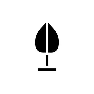 Simple Tree Icon. Concept of Nature, Growth, and Environment. Stock Illustration