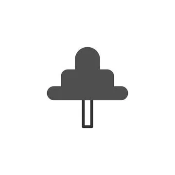 Simple tree icon symbolizing environmental concepts forest conservation and.. Illustrazione stock
