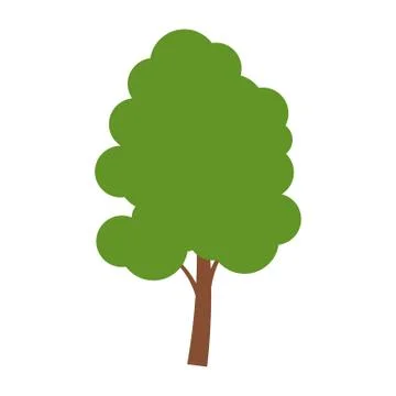 Simple Tree Icon Vector Illustration 스톡 일러스트
