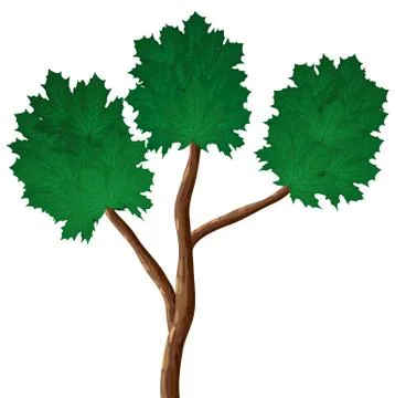 Simple tree. Stock Illustration
