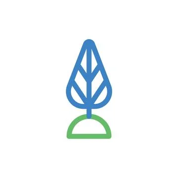 Simple tree logo. Concept of nature, growth, and sustainability. イラスト素材