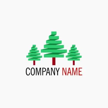 Simple Tree Logo Stock Illustration