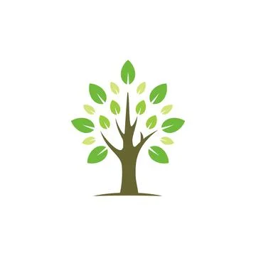 Simple Tree Logo Stock Illustration