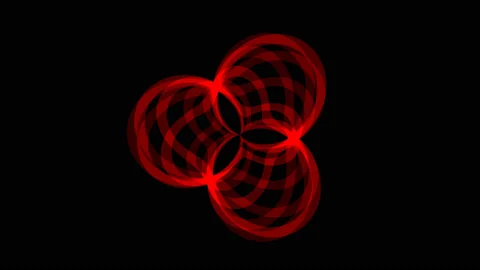 Simple Triangle Ring of Circles Showing Intersections Venn Euler Stock Footage 139715288