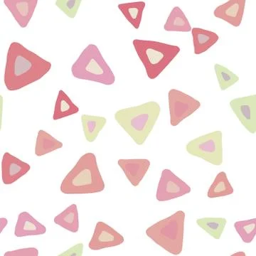Simple triangle seamless pattern on white background. 스톡 일러스트