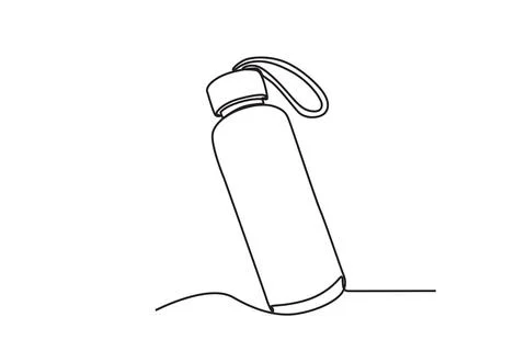 A simple tumbler with a handle strap Stock Illustration