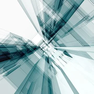 Simple tunnel 3d rendering Stock Illustration