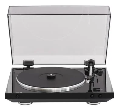 Simple Turntable Isolated on White Background Stock Photos