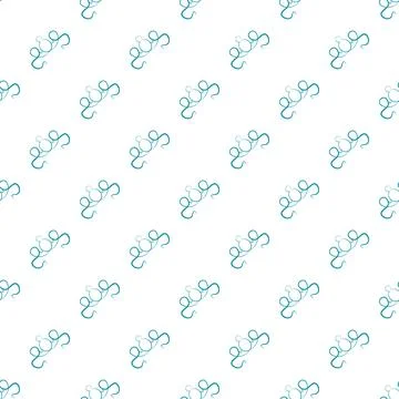 Simple turquoise crown pattern creating seamless design Illustrazione stock