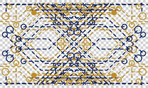 Simple two tone technology circuit pattern transparent PNG Stock Photos