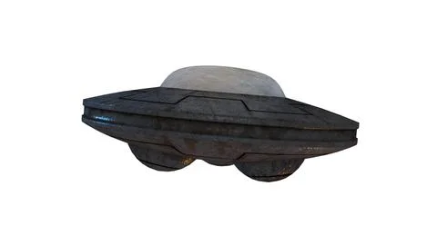 Simple UFO Model (Textured) 3D Model