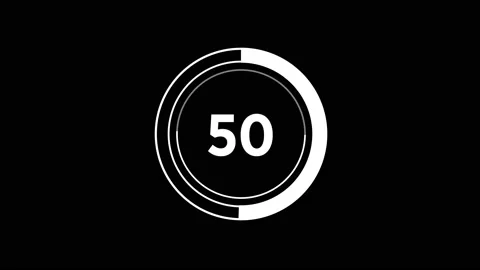 Simple UI interface Motion Graphic Design Zero to One Hundred Stock Footage 146882575