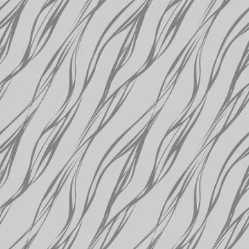 Simple unobtrusive grey pattern with abstract thin waves 스톡 일러스트