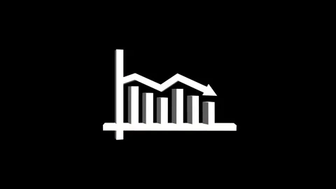 Simple upward arrow icon with progress bar Vidéo 333685551
