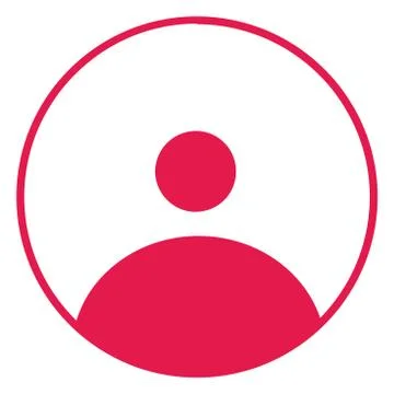 Simple user icon round vector . Avatar illustration. Stock Illustration