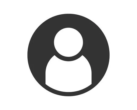 Simple user icon. Vector image for web profiles, social media, and default .. Stock Illustration