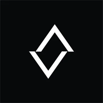 Simple VA, AV, ANV, N initials company logo Illustrazione stock