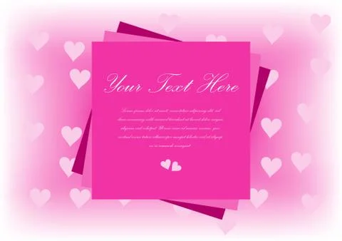 Simple valentine background Stock Illustration