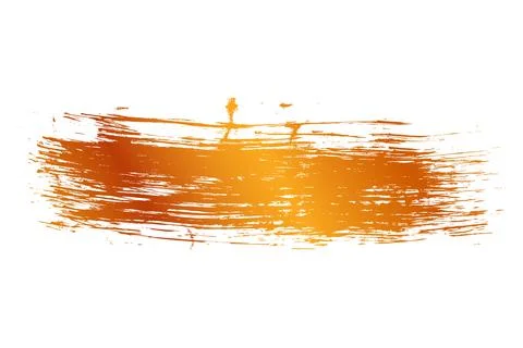 Simple Vector Abstract Gold Golden Scribble Brush Stock Illustration