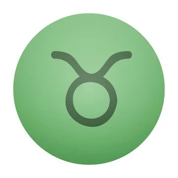 Simple vector art of the Taurus zodiac symbol, featuring its iconic bull's .. Stock Illustration