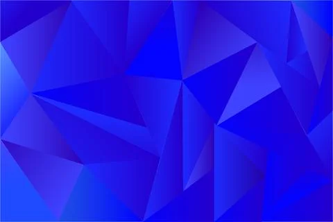 Simple Vector Background, Blue Triangle Stock Illustration
