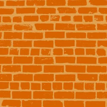 Simple vector background of old brickwork design Stock Illustration