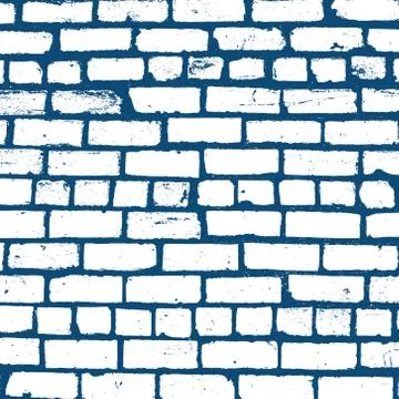Simple vector background of old brickwork design Stock Illustration