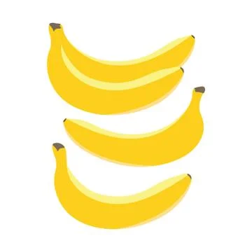 Simple vector banana illustration Stock Illustration
