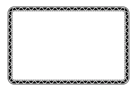 Simple vector basic shape Frame, for Certificate, Placard or element design.. 스톡 일러스트