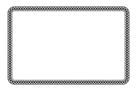 Simple vector basic shape Frame, for Certificate, Placard or element design.. 스톡 일러스트