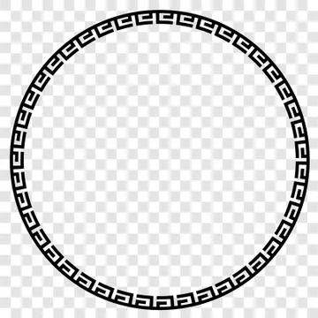 Simple Vector Black Circle Frame for Certificate, Placard Go Xi Fat Cai, Imle Stock-Illustration