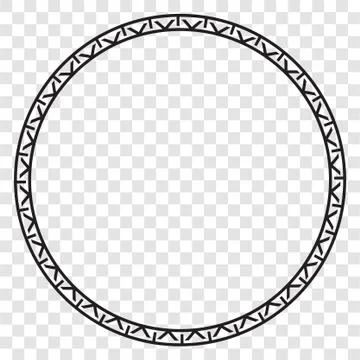 Simple Vector Black Circle Frame for Certificate, Placard Go Xi Fat Cai, Imle Illustrazione stock