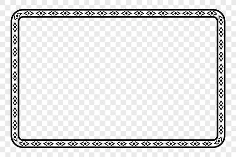 Simple Vector Black Rectangle Frame for Certificate, Placard Go Xi Fat Cai, I 스톡 일러스트