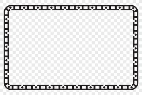 Simple Vector Black Rectangle Frame for Certificate, Placard Go Xi Fat Cai, I Stock Illustration