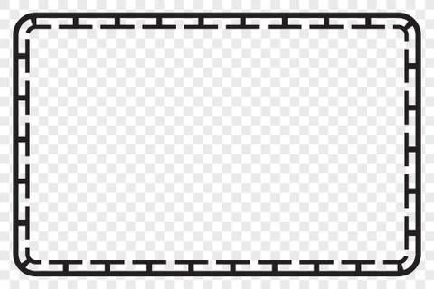 Simple Vector Black Rectangle Frame for Certificate, Placard Go Xi Fat Cai, I Illustrazione stock