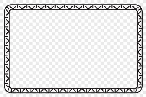 Simple Vector Black Rectangle Frame for Certificate, Placard Go Xi Fat Cai, I Stock Illustration