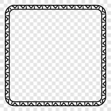 Simple Vector Black Square Frame for Certificate, Placard Go Xi Fat Cai, Imle Stock Illustration