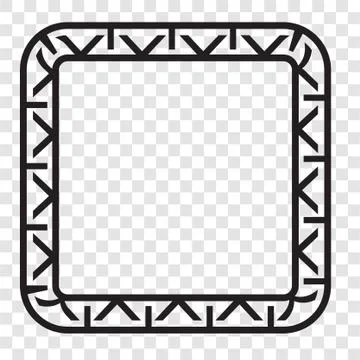 Simple Vector Black Square Frame for Certificate, Placard Go Xi Fat Cai, Imle Stock Illustration