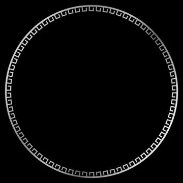 Simple Vector Black Square Rectangle Circle and Oval Frame for Certificate, P 스톡 일러스트