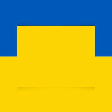 Simple Vector Blank Background, Blue and Yellow, For anything, qoute or other Stock Illustration